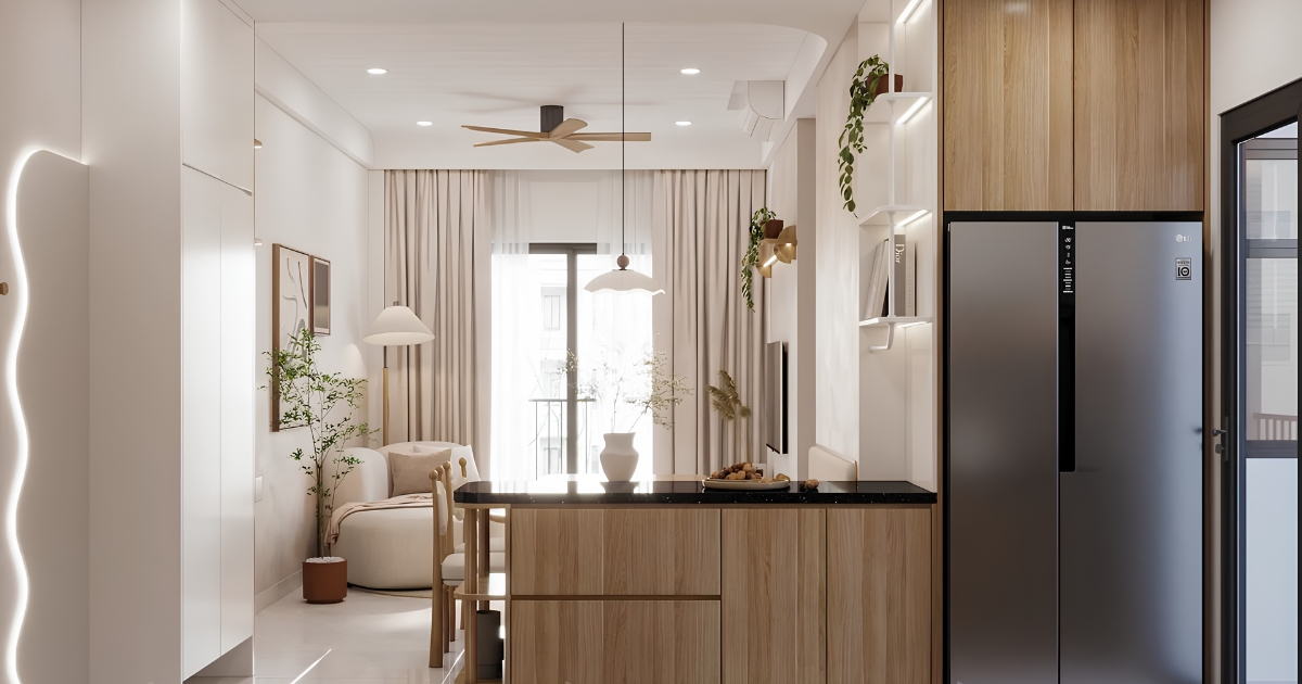 Gợi ý các giải pháp thiết kế nội thất giúp tối ưu diện tích căn hộ nhỏ, tăng công năng sử dụng và tính thẩm mỹ.