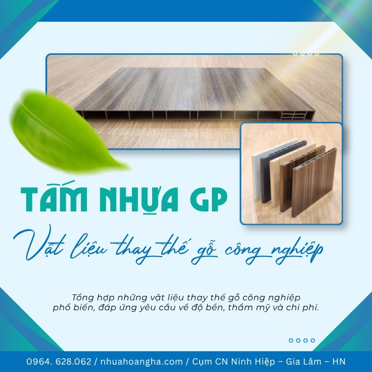 Tổng hợp những vật liệu thay thế gỗ công nghiệp phổ biến, đáp ứng yêu cầu về độ bền, thẩm mỹ và chi phí.
